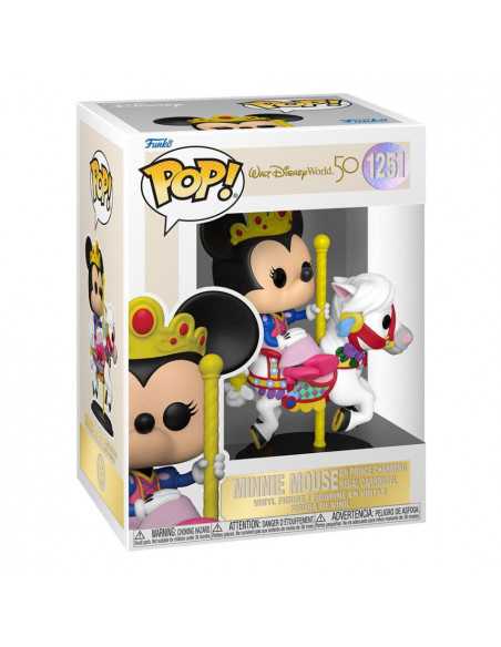 es::Walt Disney World 50th Anniversary Funko POP! Minnie Mouse on Prince Charming Regal Carrousel 9 cm