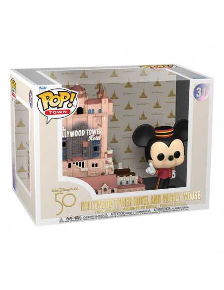 es::Walt Disney World 50th Anniversary Funko POP! Figura Hollywood Tower Hotel and Mickey Mouse 9 cm