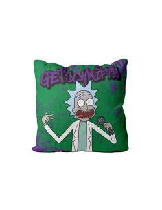 es::Rick y Morty Cojín cuadrado Get Schwifty
