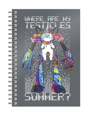 es::Rick y Morty libreta espiral Where are my testicles