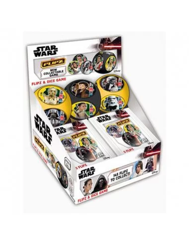 es::Star Wars Flipz-Display 24 sobres + 6 dados.