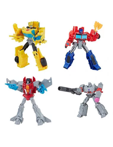 es::Transformers Buzzworthy Bumblebee Pack de 4 Figuras Warriors 14 cm