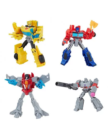 es::Transformers Buzzworthy Bumblebee Pack de 4 Figuras Warriors 14 cm