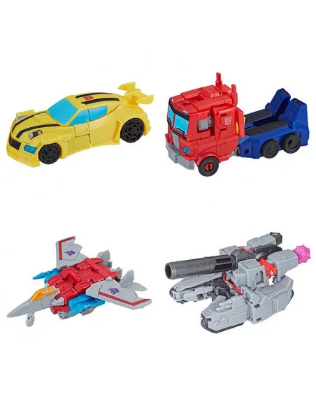 es::Transformers Buzzworthy Bumblebee Pack de 4 Figuras Warriors 14 cm
