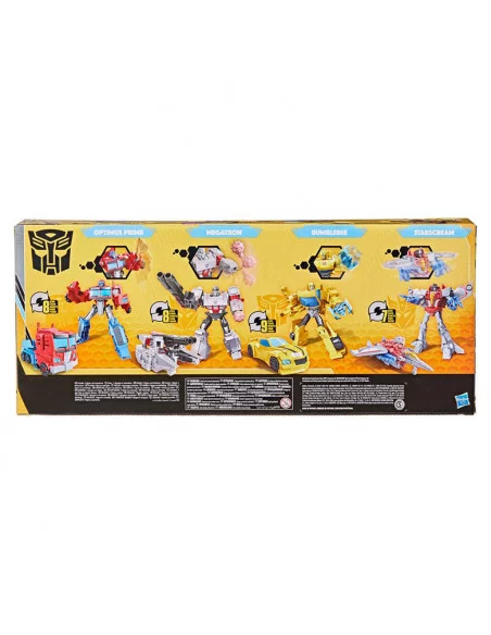 es::Transformers Buzzworthy Bumblebee Pack de 4 Figuras Warriors 14 cm