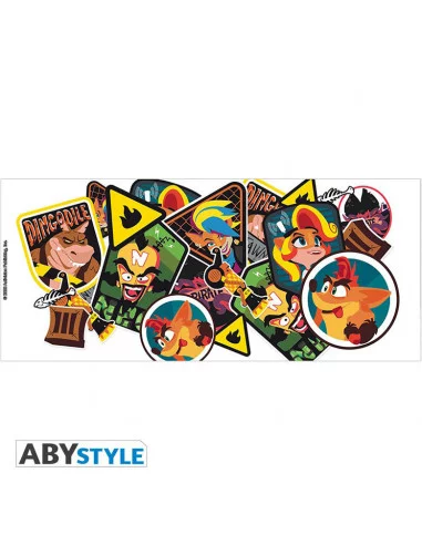 es::Crash Bandicoot Taza Pegatinas 320 ml