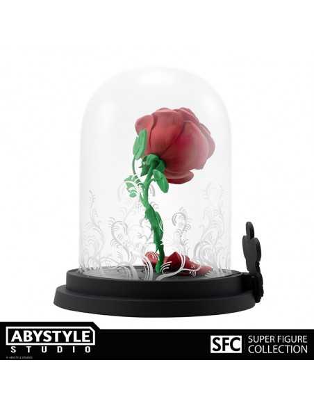 es::La bella y la bestia Estatua Rosa encantada 12 cm