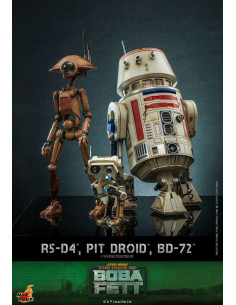 es::Star Wars The Mandalorian Figuras 1/6 R5-D4, Pit Droid, & BD-72