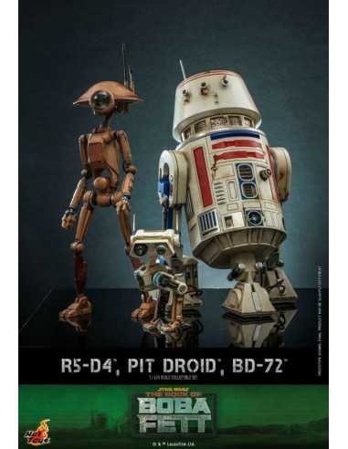 es::Star Wars The Mandalorian Figuras 1/6 R5-D4, Pit Droid, & BD-72