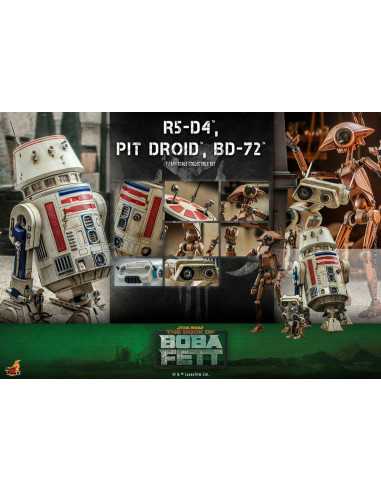 es::Star Wars The Mandalorian Figuras 1/6 R5-D4, Pit Droid, & BD-72