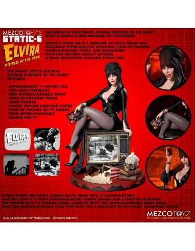 es::Elvira Mistress of the Dark Estatua 1/6 Static-6 Elvira