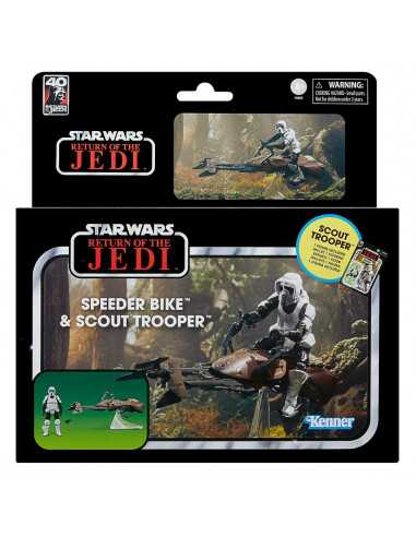 es::Star Wars Vintage Collection Figuras Speeder Bike & Scout trooper 10 cm