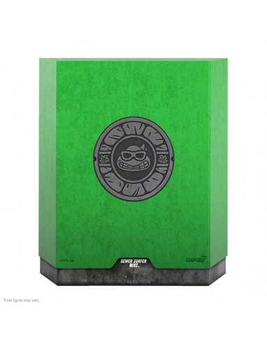 es::Tortugas Ninja Figura Ultimates Sewer Surfer Mike 18 cm