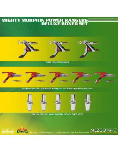 es::Mighty Morphin Power Rangers 5 Figuras 1/12 Power Rangers One:12 Collective