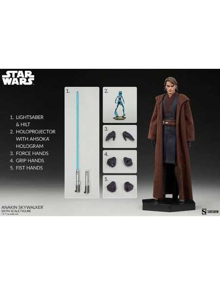 es::Star Wars The Clone Wars Figura 1/6 Anakin Skywalker Sideshow 31 cm