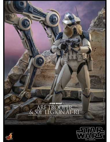 es::Star Wars The Clone Wars Figura 1/6 ARF Trooper & 501st Legion AT-RT Hot Toys 30 cm