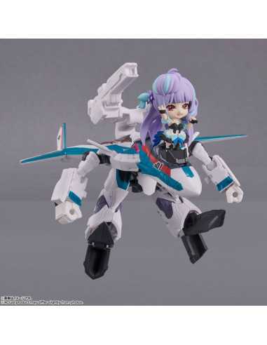 es::Macross Delta Vehículo con Figura Tiny Session VF-31C Siegfried (Arad Mölders Use) with Mikumo Guynemer 10 cm 