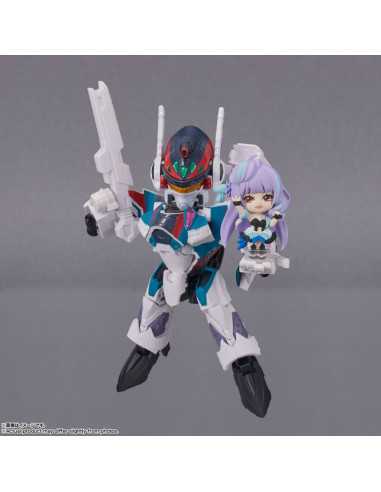 es::Macross Delta Vehículo con Figura Tiny Session VF-31C Siegfried (Arad Mölders Use) with Mikumo Guynemer 10 cm 