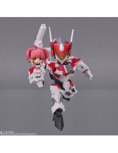 es::Macross Delta Vehículo con Figura Tiny Session VF-31C Siegfried (Mirage Farina Jenius Use) with Makina Nakajima 10 cm 2