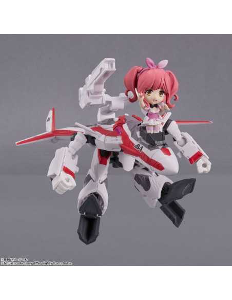 es::Macross Delta Vehículo con Figura Tiny Session VF-31C Siegfried (Mirage Farina Jenius Use) with Makina Nakajima 10 cm 