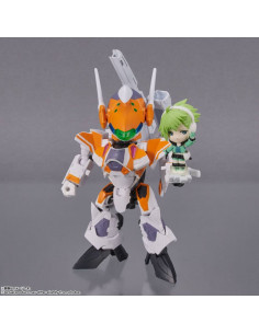 es::Macross Delta Vehículo con Figura Tiny Session VF-31E Siegfried (Chuck Mustang Use) with Reina Prowler 10 cm 2