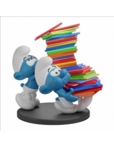 es::Los Pitufos Pila de cómics 25 cm 