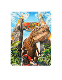 es::Jurassic Park Póster de madera WoodArts 3D Rex Attack 30 x 40 cm
