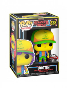 es::Stranger Things Funko POP! Dustin in Beef Tee (Blacklight) 9 cm 2