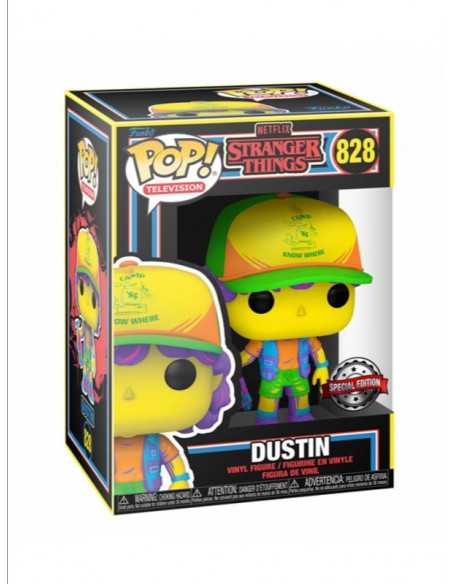 es::Stranger Things Funko POP! Dustin in Beef Tee (Blacklight) 9 cm