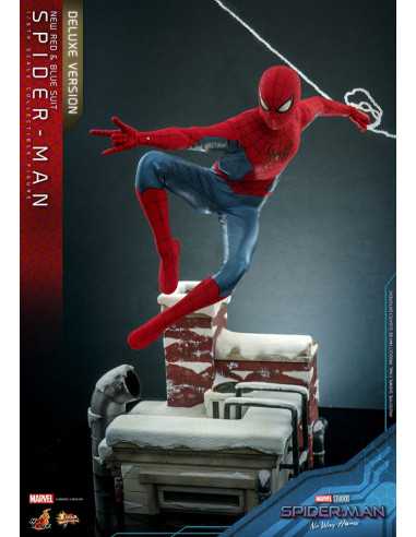 es::Spider-Man: No Way Home Figura Movie Masterpiece 1/6 Spider-Man (New Red and Blue Suit) (Deluxe Version) Hot Toys 28 cm