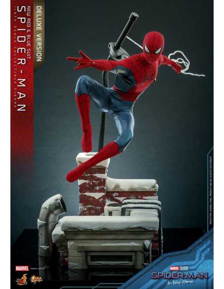 es::Spider-Man: No Way Home Figura Movie Masterpiece 1/6 Spider-Man (New Red and Blue Suit) (Deluxe Version) Hot Toys 28 cm