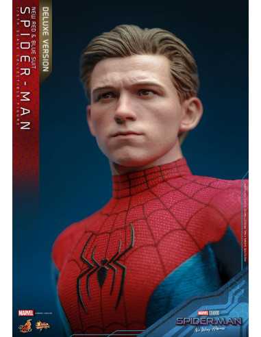 es::Spider-Man: No Way Home Figura Movie Masterpiece 1/6 Spider-Man (New Red and Blue Suit) (Deluxe Version) Hot Toys 28 cm