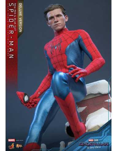 es::Spider-Man: No Way Home Figura Movie Masterpiece 1/6 Spider-Man (New Red and Blue Suit) (Deluxe Version) Hot Toys 28 cm
