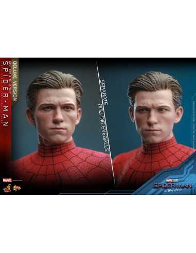 es::Spider-Man: No Way Home Figura Movie Masterpiece 1/6 Spider-Man (New Red and Blue Suit) (Deluxe Version) Hot Toys 28 cm