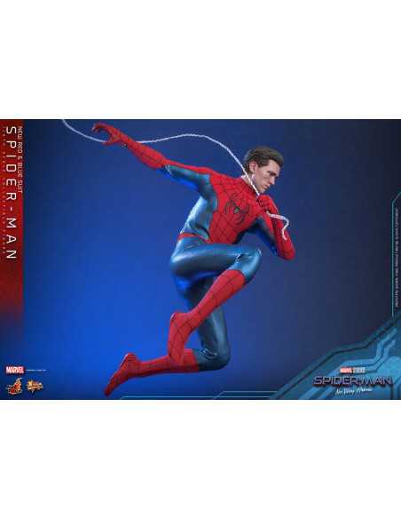 es::Spider-Man: No Way Home Figura Movie Masterpiece 1/6 Spider-Man (New Red and Blue Suit) Hot Toys 28 cm