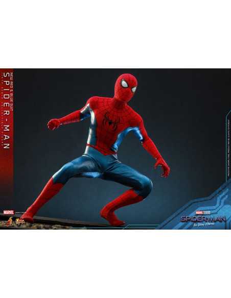 es::Spider-Man: No Way Home Figura Movie Masterpiece 1/6 Spider-Man (New Red and Blue Suit) Hot Toys 28 cm