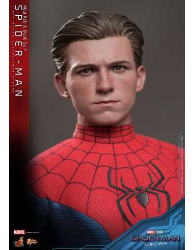 es::Spider-Man: No Way Home Figura Movie Masterpiece 1/6 Spider-Man (New Red and Blue Suit) Hot Toys 28 cm