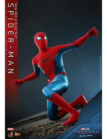 es::Spider-Man: No Way Home Figura Movie Masterpiece 1/6 Spider-Man (New Red and Blue Suit) Hot Toys 28 cm