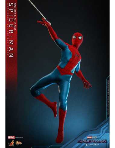 es::Spider-Man: No Way Home Figura Movie Masterpiece 1/6 Spider-Man (New Red and Blue Suit) Hot Toys 28 cm