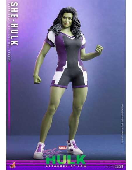 es::She-Hulk Abogada Hulka Figura 1/6 She-Hulk 35 cm Hot Toys 28 cm