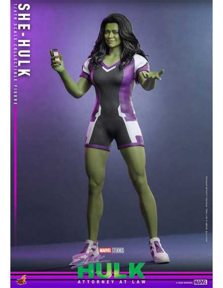 es::She-Hulk Abogada Hulka Figura 1/6 She-Hulk 35 cm Hot Toys 28 cm