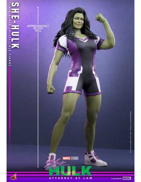 es::She-Hulk Abogada Hulka Figura 1/6 She-Hulk 35 cm Hot Toys 28 cm