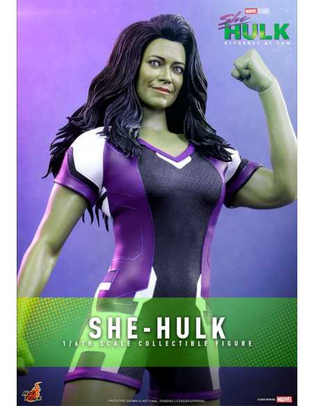 es::She-Hulk Abogada Hulka Figura 1/6 She-Hulk 35 cm Hot Toys 28 cm