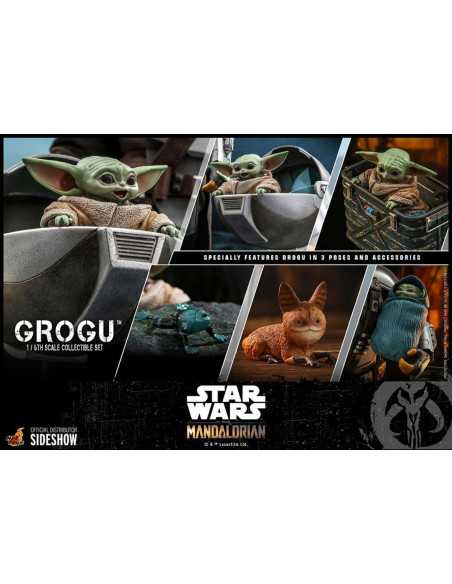 es::Star Wars The Mandalorian Figuras 1/6 Grogu y set de criaturas Hot Toys