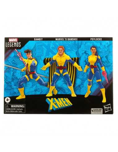 es::X-Men Marvel Legends 60th Anniversary Pack de 3 Figuras Gambit, Marvel's Banshee, Psylocke 15 cm