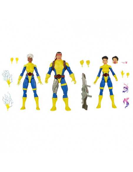 es::X-Men Marvel Legends 60th Anniversary Pack de 3 Figuras Storm, Marvel's Forge, Jubilee 15 cm