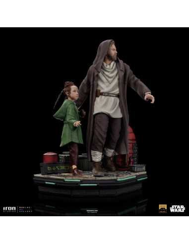 es::Star Wars Obi-Wan Kenobi Estatua Deluxe Art Scale 1/10 Obi-Wan & Young Leia 20 cm