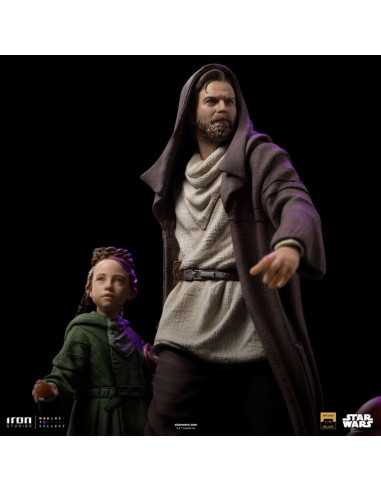 es::Star Wars Obi-Wan Kenobi Estatua Deluxe Art Scale 1/10 Obi-Wan & Young Leia 20 cm