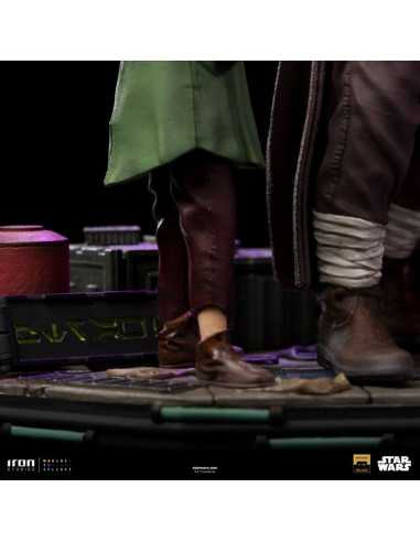 es::Star Wars Obi-Wan Kenobi Estatua Deluxe Art Scale 1/10 Obi-Wan & Young Leia 20 cm