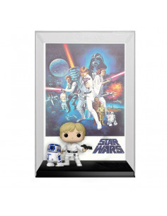 es::Star Wars A New Hope Funko POP! Movie Poster & Figura Luke & R2-D2 9 cm